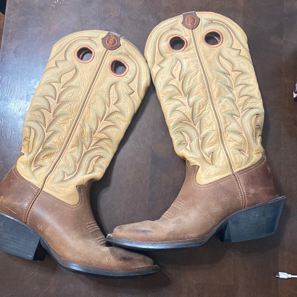 Mens Square Toe Tony Lama Tall Boots 9.5D